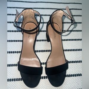 Merona Black Ankle Strap Heels